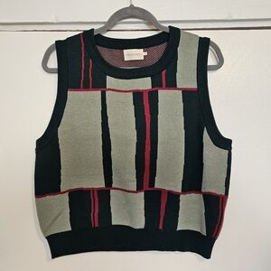 The Endery piet knit vest in color cinchona